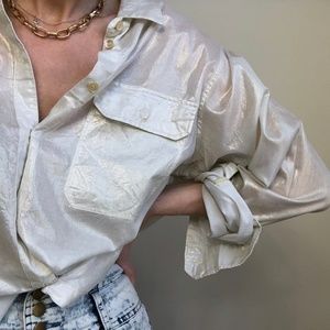J. Crew Cream Button Down Shirt